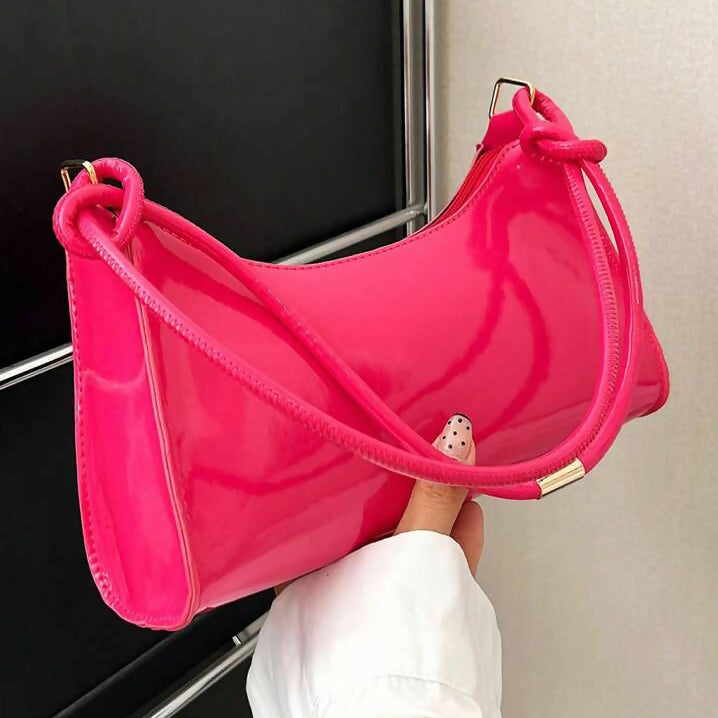 Simple, solid color and luxury hobo shoulder bag