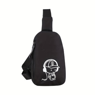 1pc Boy's Crossbody Chest Bag, Fashion Casual Fashion Cute Bag