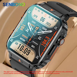 Ultimate Men's Wireless Call Smartwatch: Customizable, Waterproof, and Long Battery Life