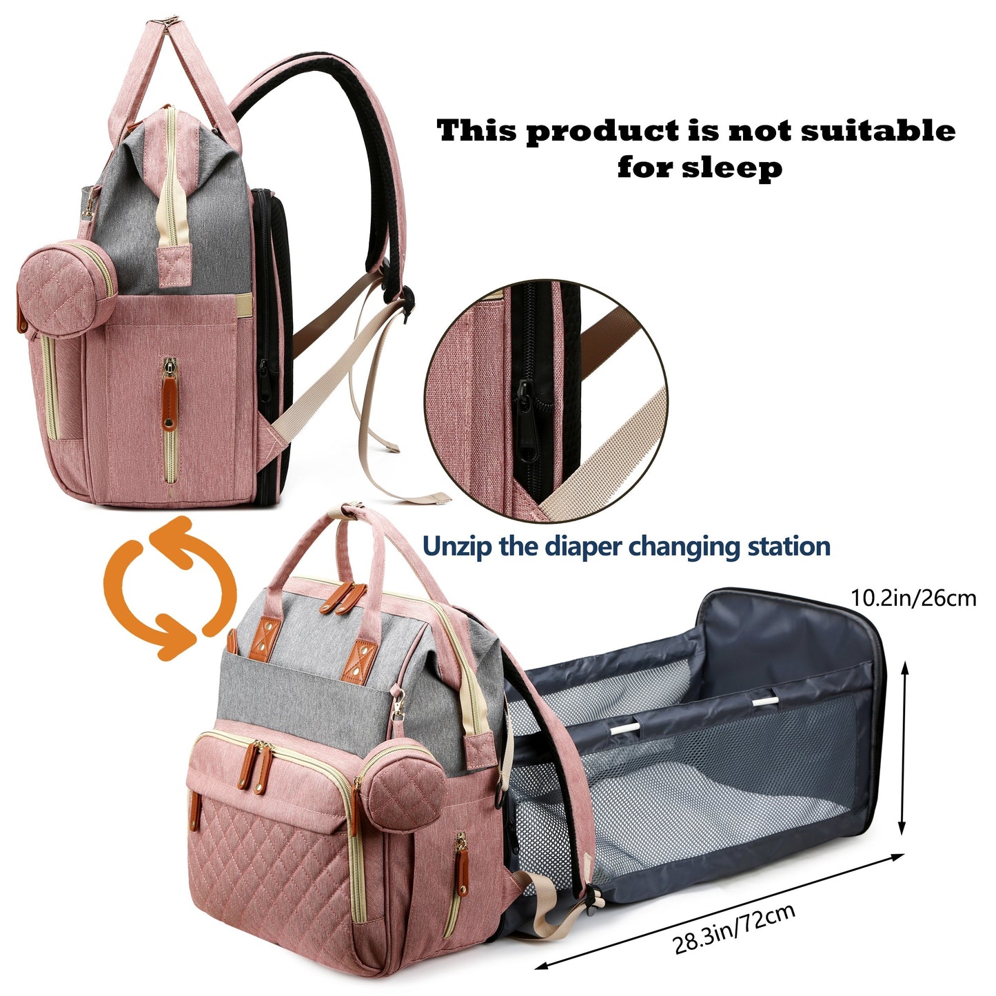 Trendy Diaper Bag Backpack Ultimate Companion for Modern Parents Stylish and Functional Design High-Quality Waterproof Materials Spacious Interior Thoughtfully Designed Layout for Baby Care Essentials