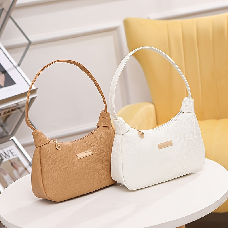 Chic PU Leather Shoulder and Crossbody Bag: Stylish, Lightweight, and Versatile for Girls