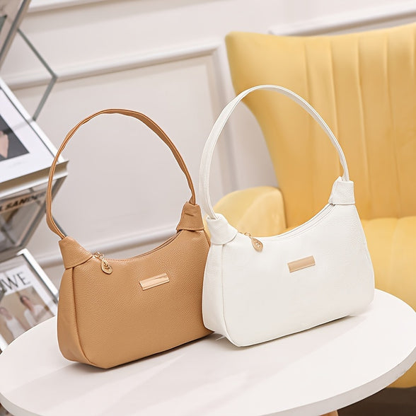 Chic PU Leather Shoulder and Crossbody Bag: Stylish, Lightweight, and Versatile for Girls