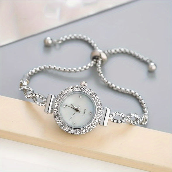 Sparkling Rhinestone Quartz Watch: The Ultimate Gift for Her