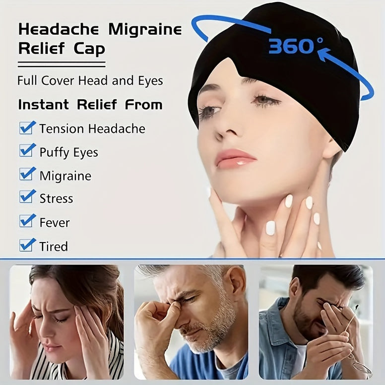 Hot & Cold Therapy Cap: Instant Relief for Migraines, Chemo, Sinus - Get Yours Today!