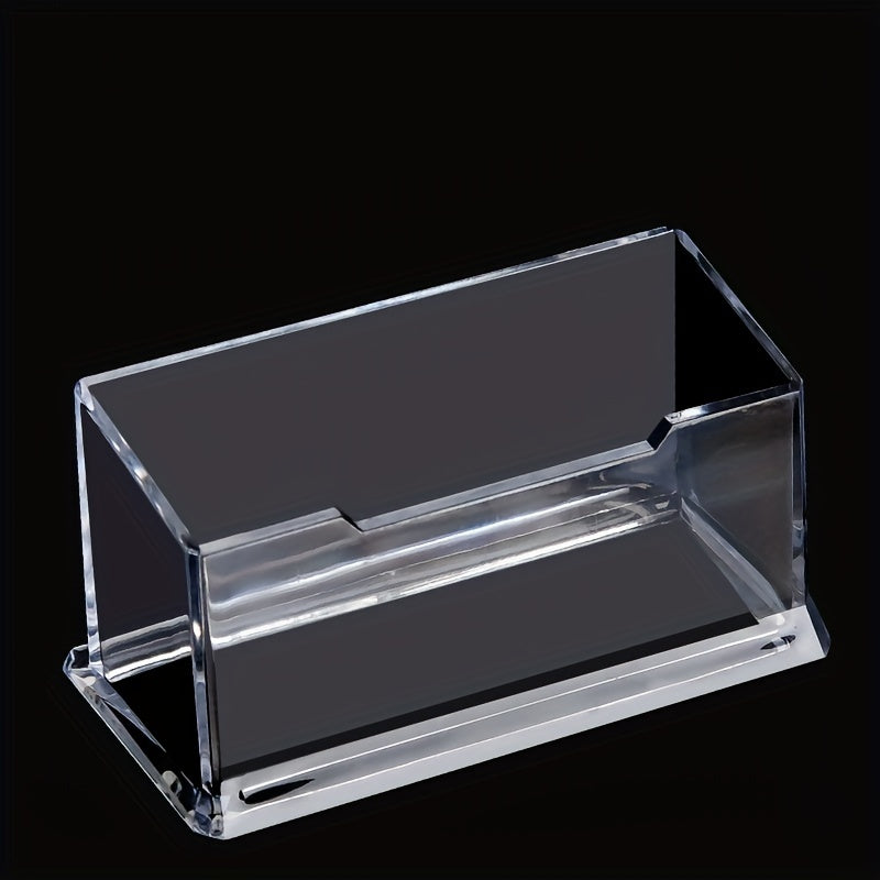 Single Transparent Acrylic Desktop Card Holder Stylish Creative Storage Solution