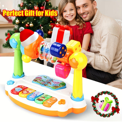 Wheel Inspired Musical Piano Keyboard Toy for Toddlers Engaging Vibrant Design Promotes Rhythm and Melody