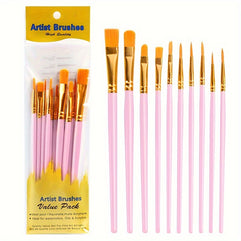 Micro Detail Paint Brush Set for Arts and Crafts Precision and Control 10 Piece