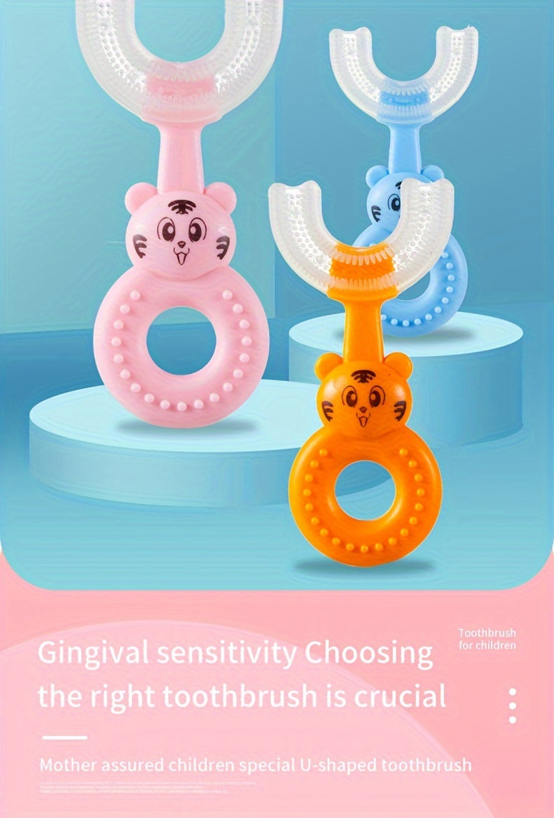 Soft Silicone U Shaped Baby Toothbrush for Infants