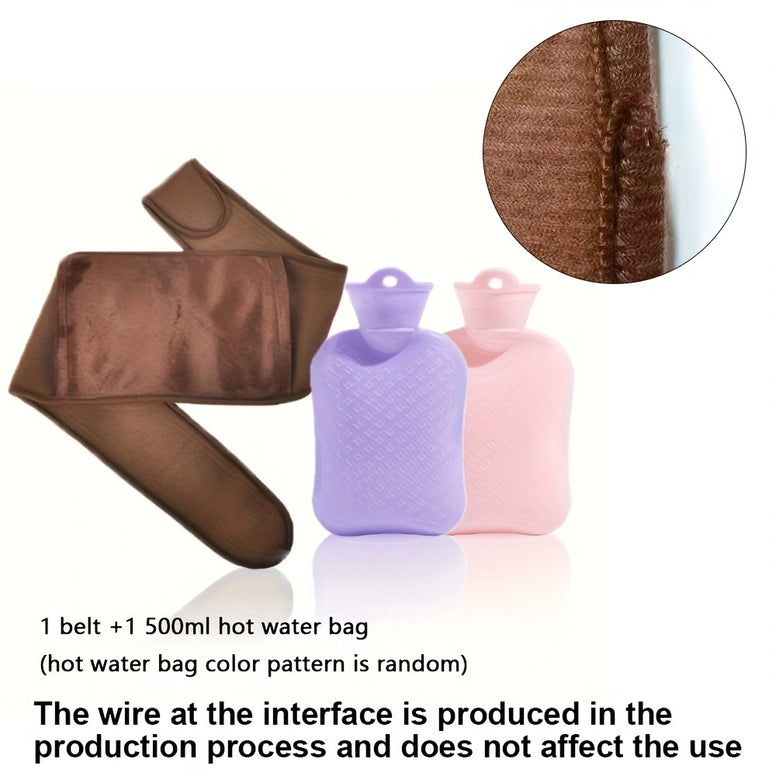 Winter Waist-Warming Hot Water Bag Belt: Comfortable Abdomen and Back Support