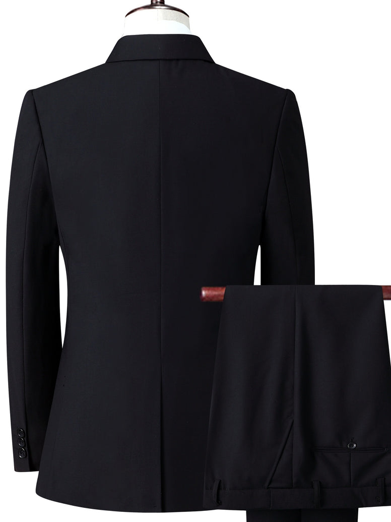 Executive Elegance: Men's Two-Piece Suit Set for Business Dinners, Weddings, and Parties