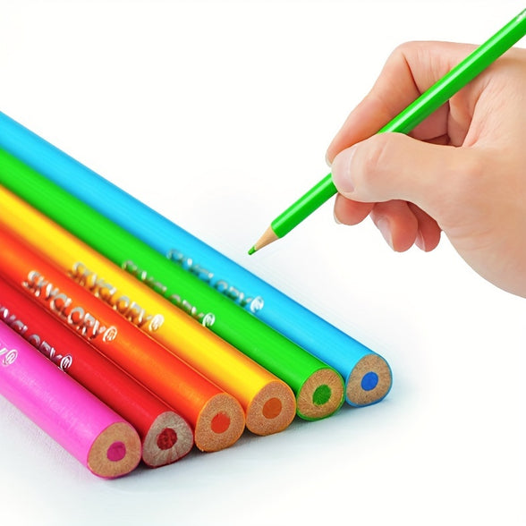 Versatile 18-Color Colored Pencil Set for School and Crafts