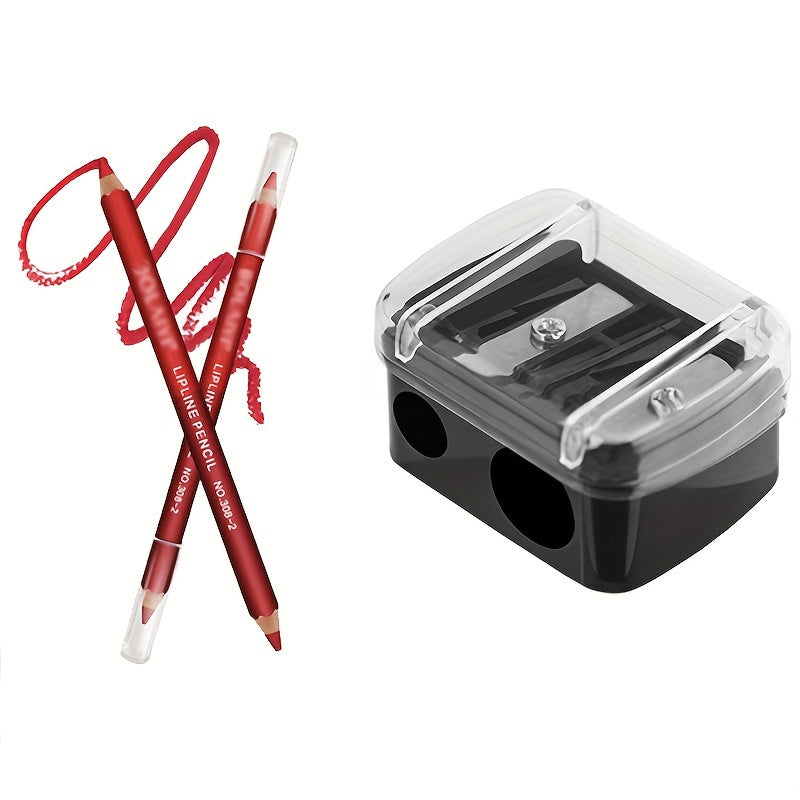 Versatile Double-Hole Cosmetic Pencil Sharpener