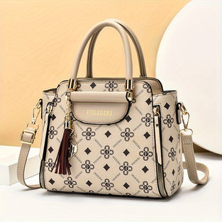 Fashion PU Leather Handbag, Vintage Style Shoulder & Crossbody Bag, Women Purse Perfect For Work, Travel, And Daily Use