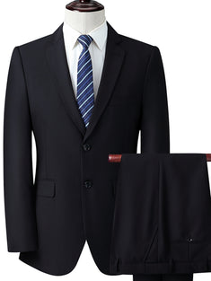 Executive Elegance: Men's Two-Piece Suit Set for Business Dinners, Weddings, and Parties