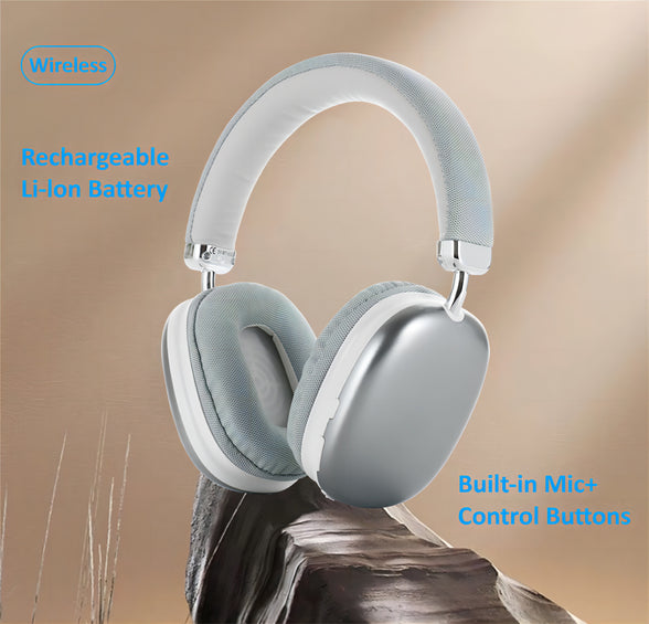 Premium Wireless Headphones: Lightweight, Foldable & Excellent Sound Quality for Work, Travel, and Gaming