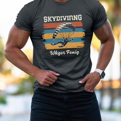 Men's Skydiving Graphic T-Shirt