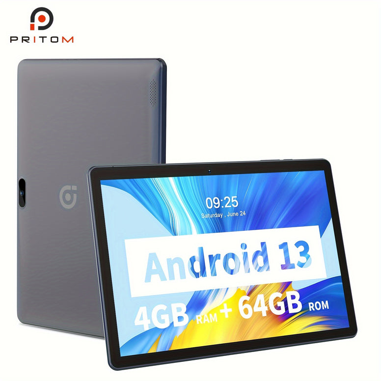 2024 New Model 10.<br>1-Inch Android 13 Tablet with Protective Case and Dual Cameras - Google GMS Certified