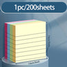 Colorful Horizontal Line Sticky Notes Pack of 200 Sheets Stylish Organization