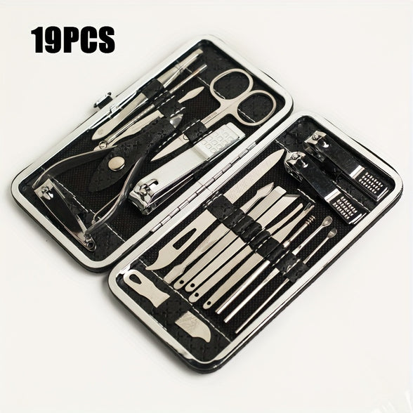 Complete Professional Manicure Pedicure Set All in One Grooming Kit for Salon Quality Nail Care