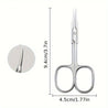 Stainless Steel Cuticle Scissors Sharp Curved Trimmer for Nail and Skin Care