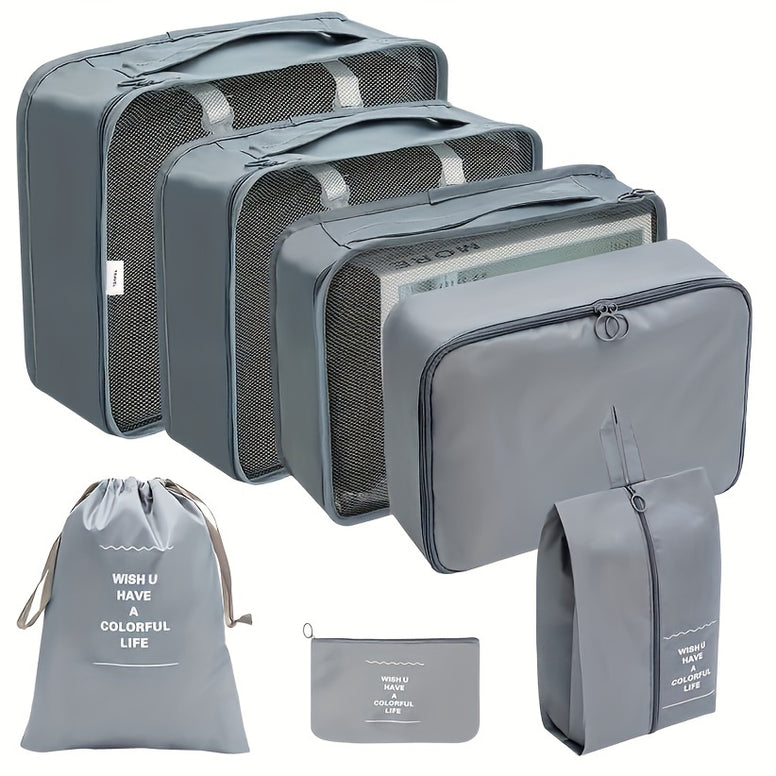 7-Piece Set: Lightweight and Wear-Resistant Luggage Storage Bags for Travel