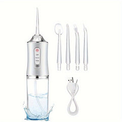 Intelligent Pressure Control Electric Water Flosser for Deep Teeth and Gum Cleaning - Available in Coral Powder & Mint Green