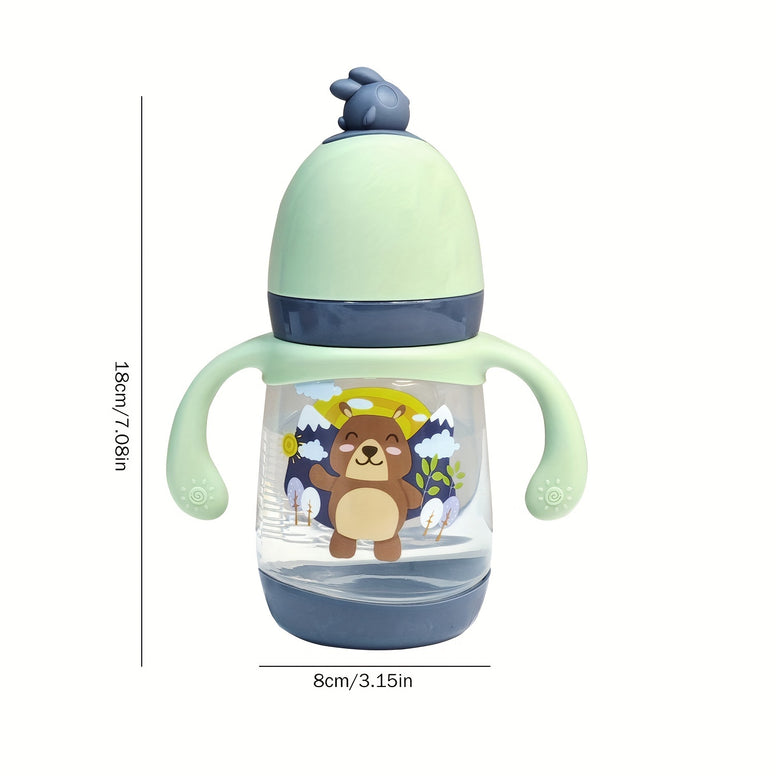 300ml Baby Feeding Bottle with Cartoon Design for Infants