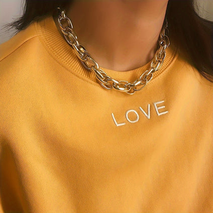 Personalized Thick Chain Punk Necklace for Women and Men