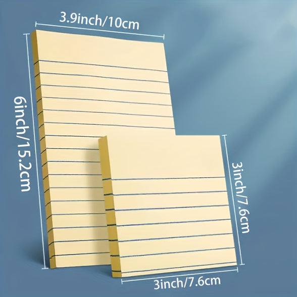 Colorful Horizontal Line Sticky Notes Pack of 200 Sheets Stylish Organization