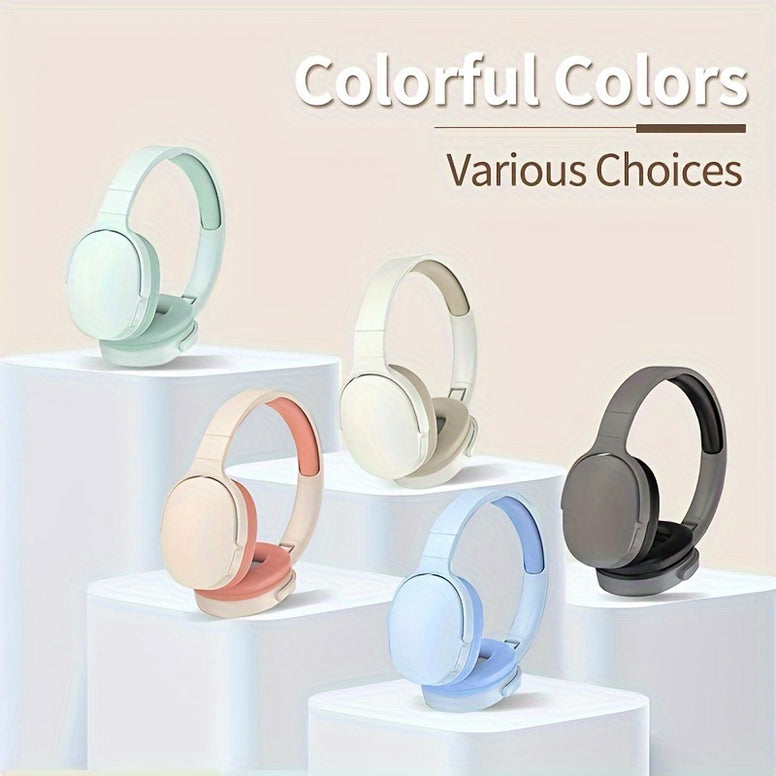 Premium Over-Ear Wireless Headphones: 20H Playtime, Foldable, Ideal for Teens & Adults