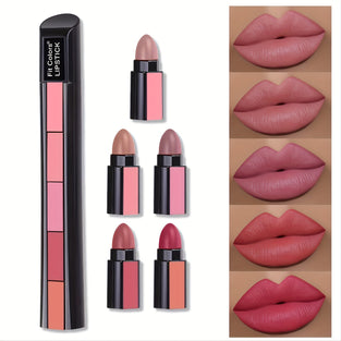 5 Color Lipstick Set