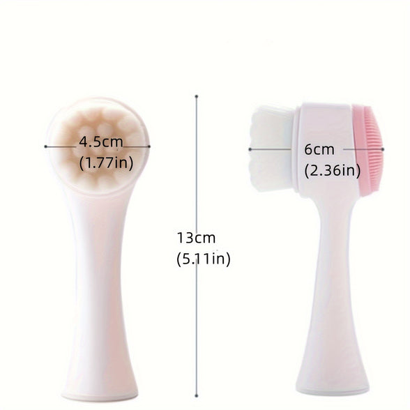 Double-Sided Silicone Facial Cleansing Brush: The Ultimate Skincare Tool