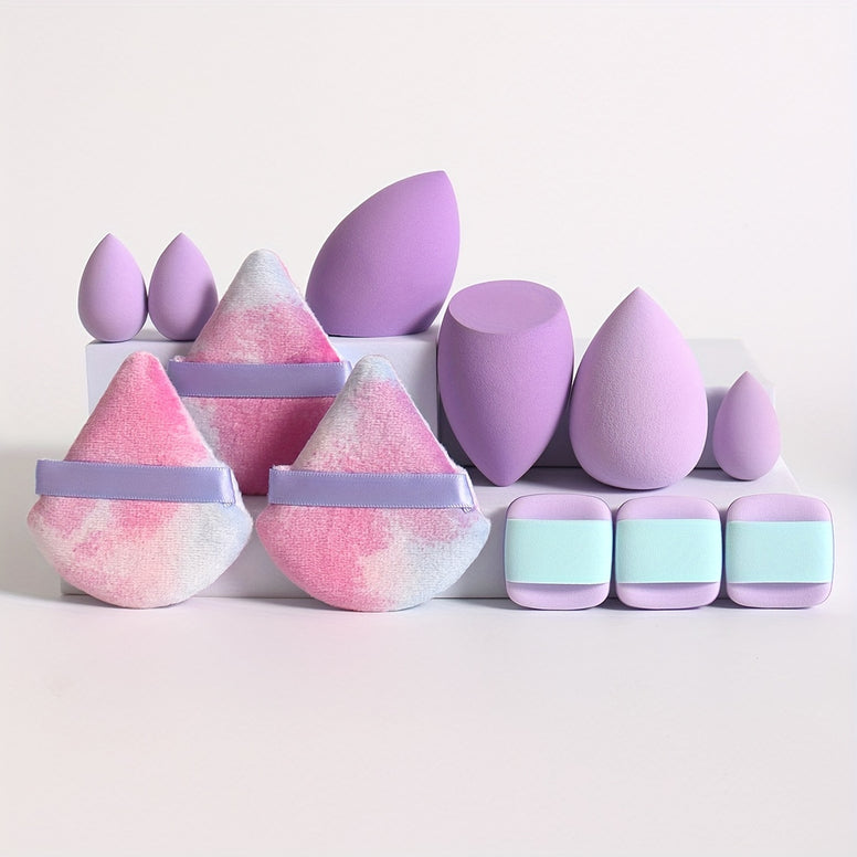 12-Piece All-Purpose Makeup Sponge Puff Set: The Ultimate Beauty Blending Collection