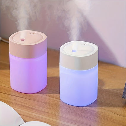 Portable Mini Automotive Aroma Diffuser, 200mL USB Desktop Automotive Aroma Diffuser, 7-Color Light