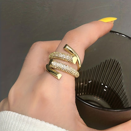 Stunning Zircon Wrap Ring  Perfect for Daily Wear  Parties