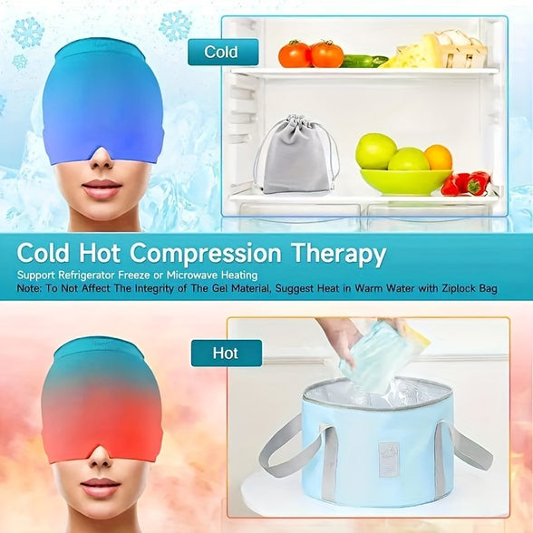 Hot & Cold Therapy Cap: Instant Relief for Migraines, Chemo, Sinus - Get Yours Today!