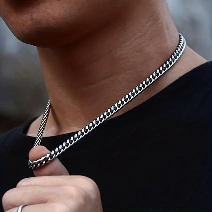 Stylish and durable unisex titanium steel chain necklace