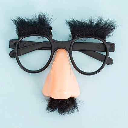 1pc Black Glasses With Eyelash & Nose & Beard Halloween Party Decoration Glasses For Women And Men