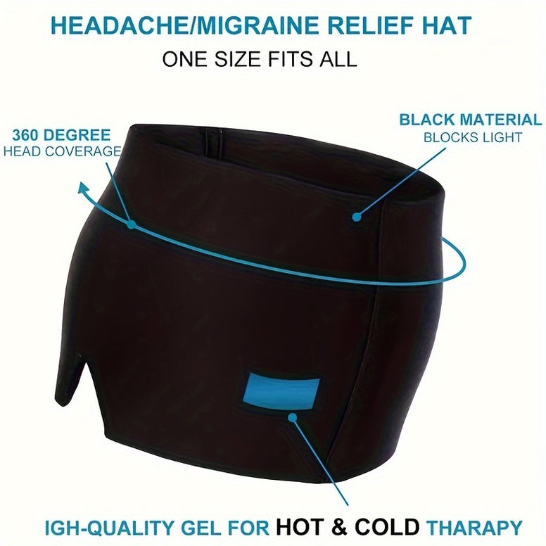 Hot & Cold Therapy Cap: Instant Relief for Migraines, Chemo, Sinus - Get Yours Today!