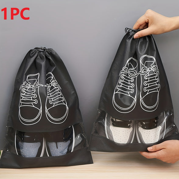 Travel Shoe Bag: Dustproof Lightweight Drawstring Pouch for Easy Transportation