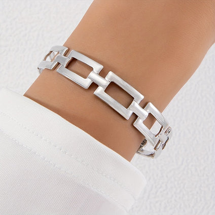 Luxurious Square Chain Open Bangle  Perfect Gift Idea