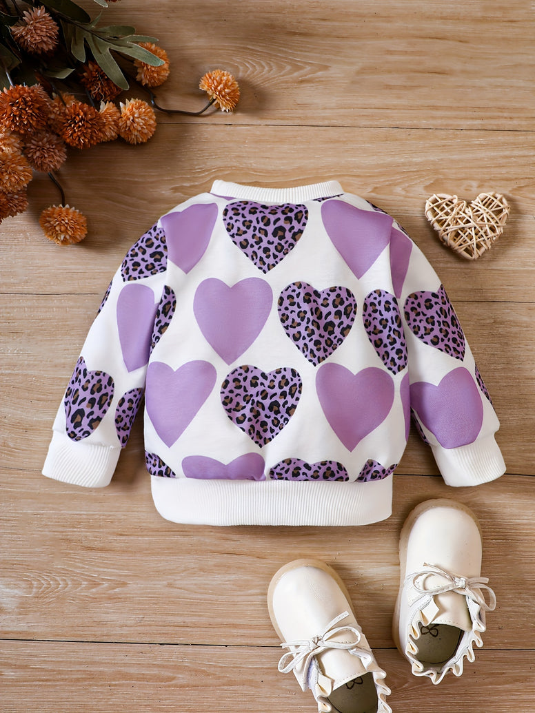 Leopard Love Printed Toddler Sweatshirt