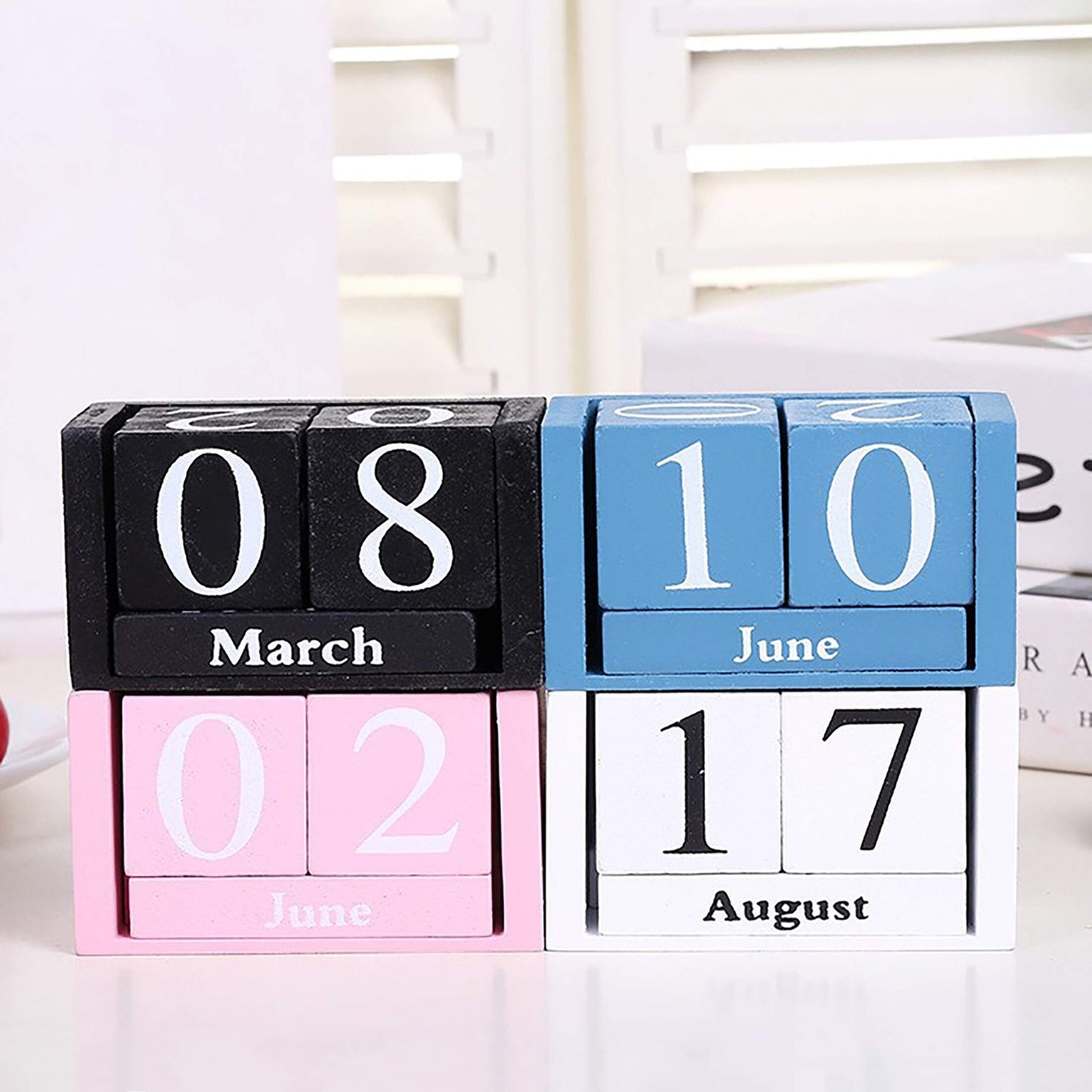 Chic Wooden Calendar: Stylish Decor for Your Living Space