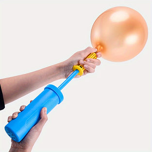 1pc Blue High Quality Two-way Pump Balloon Accessory, Time-saving And Convenient, Ideal Party Decorating Partner Halloween, Thanksgiving And Christmas Gift Easter gift