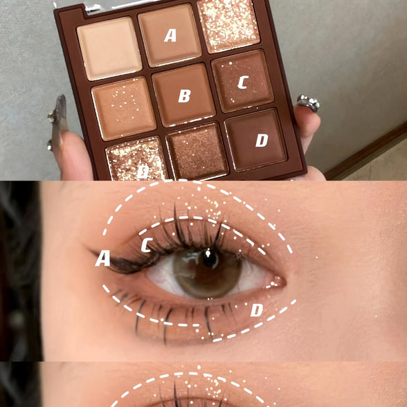 Chocolate Eyeshadow Palette: Natural Nude Matte