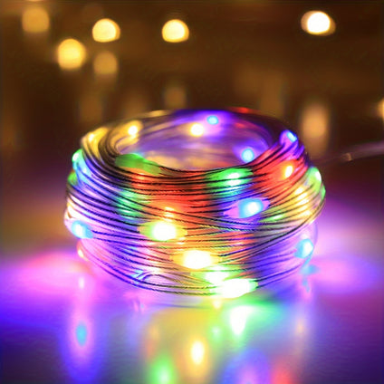 1pc 10/20/30/60/100 LED String Light, USB Powered Fairy Light, Suitable For Family Parties, Garden Weddings, For Halloween Christmas New Year Ramadan Valentine's Day Decoration