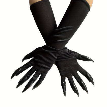 1pair Halloween Gloves, Claw Gloves For Holiday Party Hallowen Cosplay Decoration