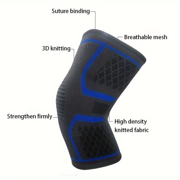 Knitted Sports Knee Pad: Warm and Coldproof for Outdoor Activities - Recommended Size Up for Ultimate Comfort