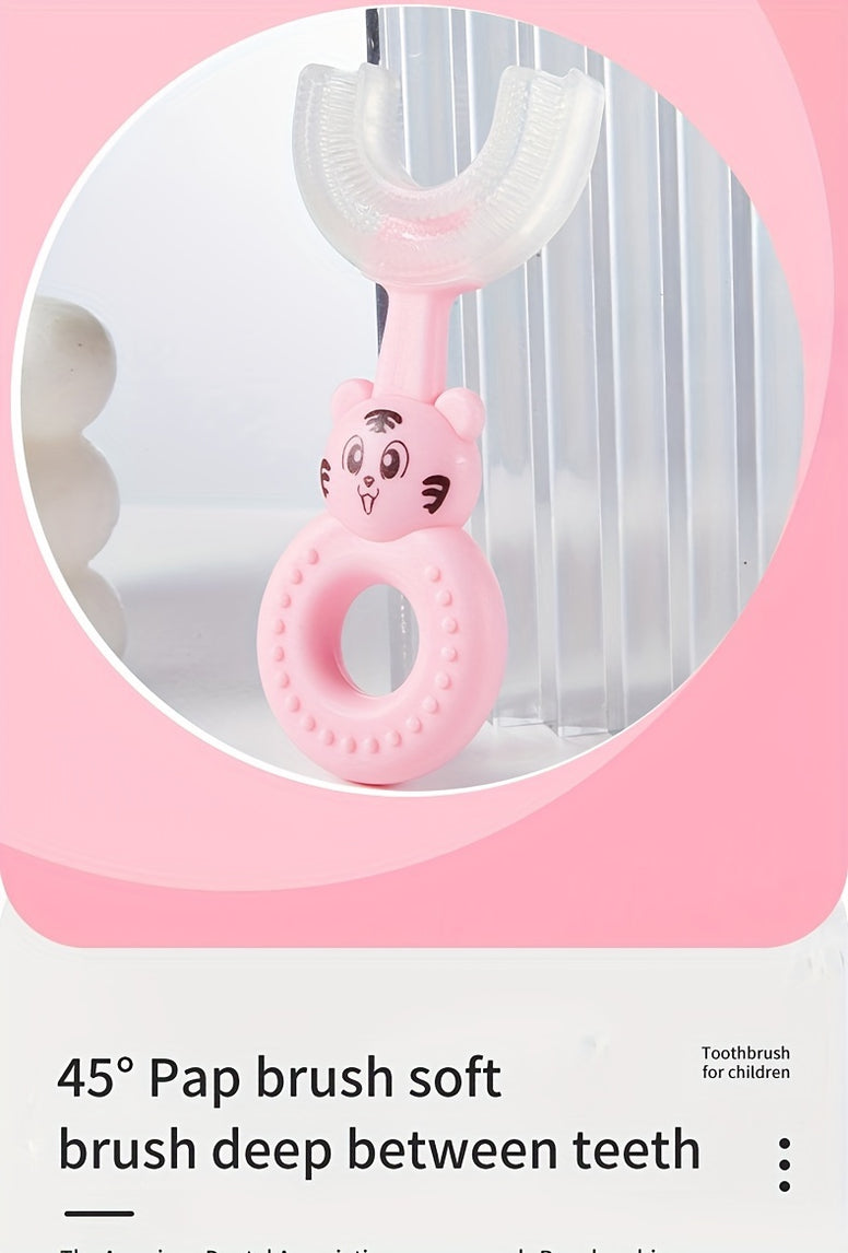 Soft Silicone U Shaped Baby Toothbrush for Infants