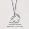 Men's Stainless Steel Geometric Pendant Necklace: Hip Hop High-End Accessories